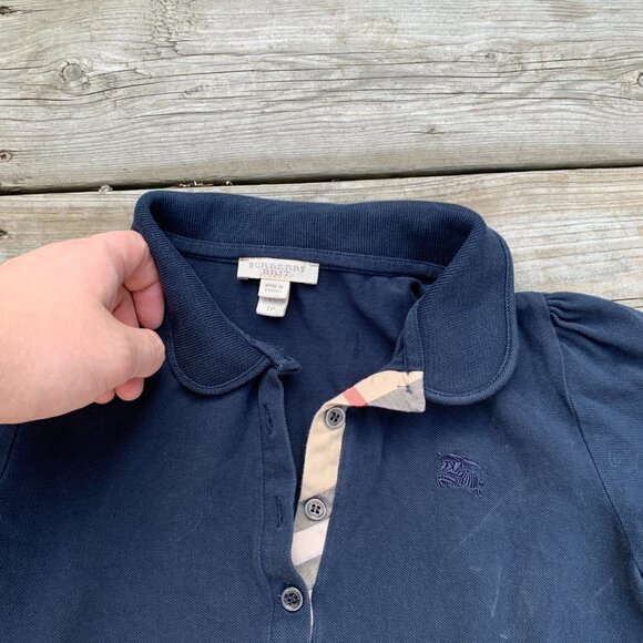 Vintage Burberry Brit Polo Button Up Shirt XS - Picture 6 of 6